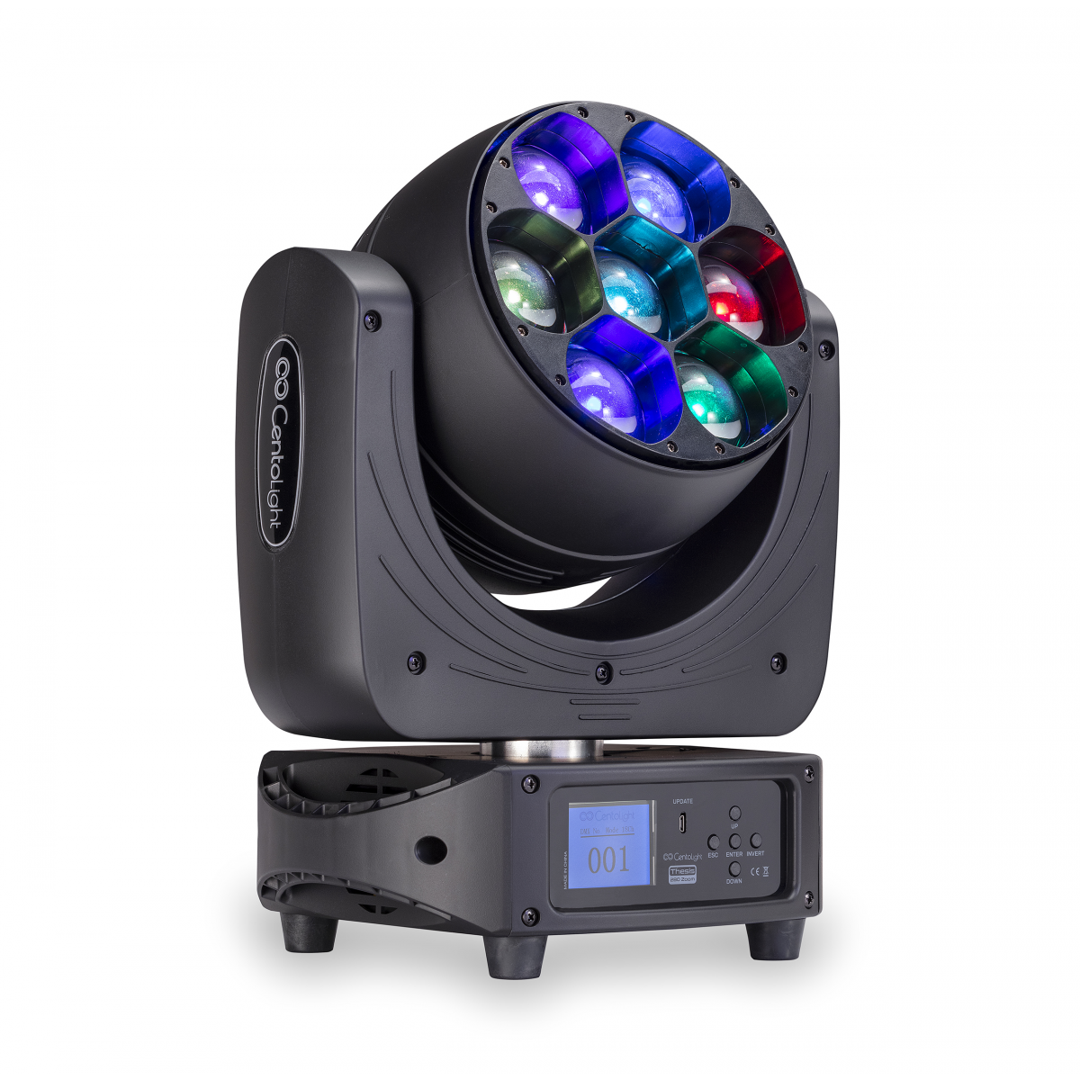 7 x 40W LED Moving Head with zoom - CentoLight