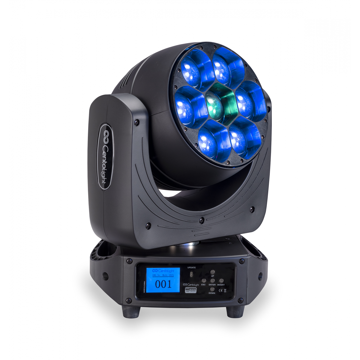 7 x 40W LED Moving Head with zoom - CentoLight